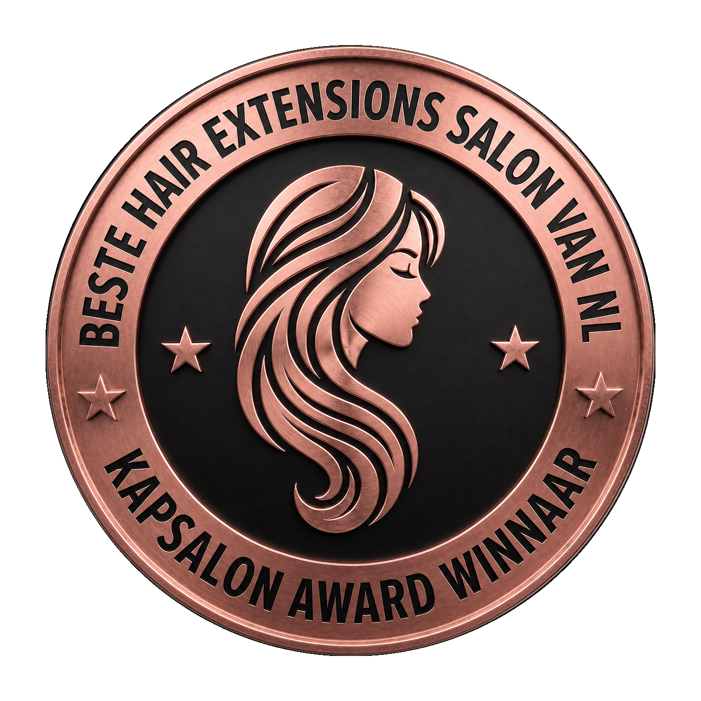 Extensions roségoud rond