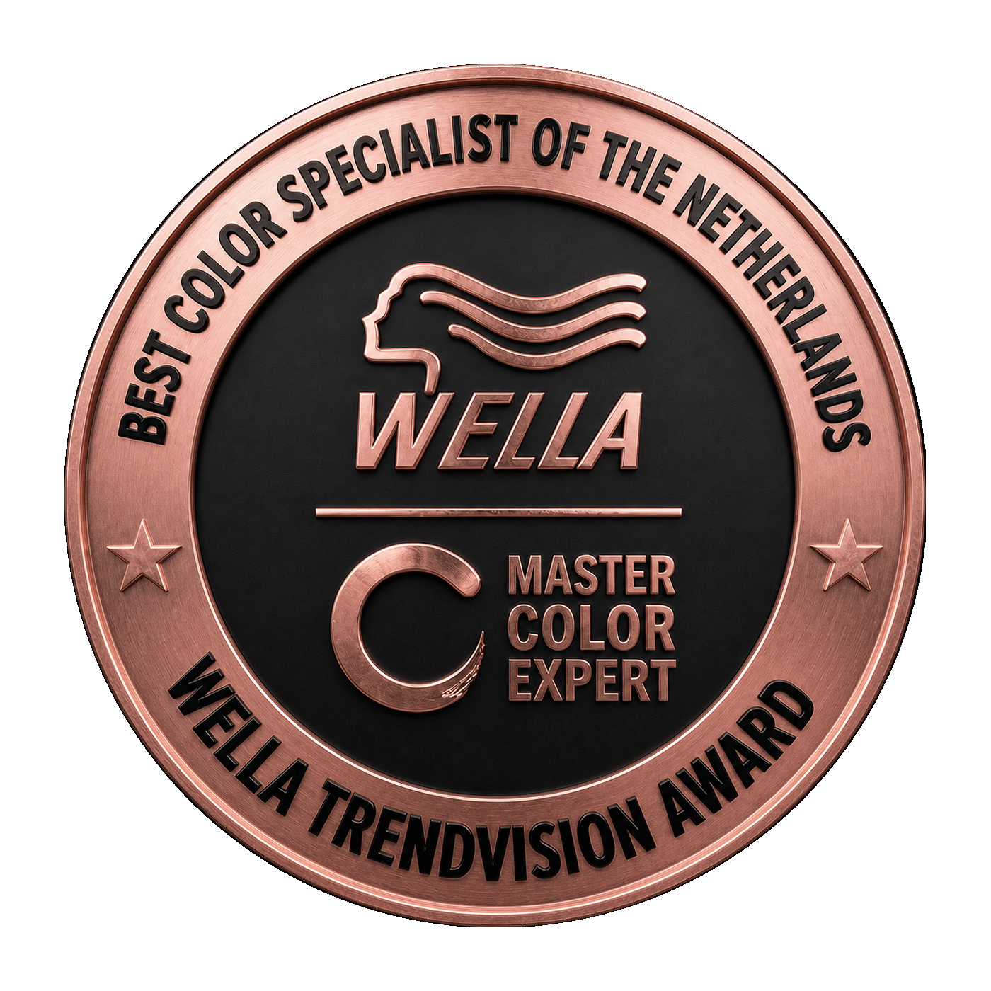 Wella roségoud rond