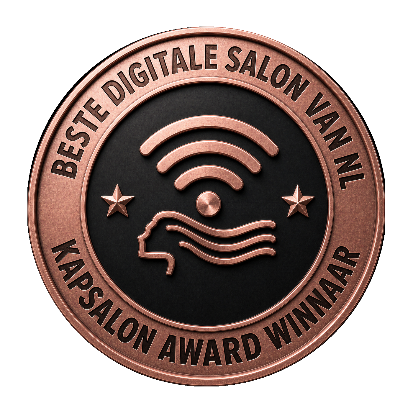 Digitale roségoud rond